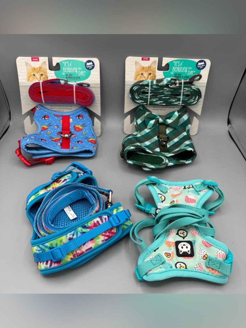 Brand new cat harnesses